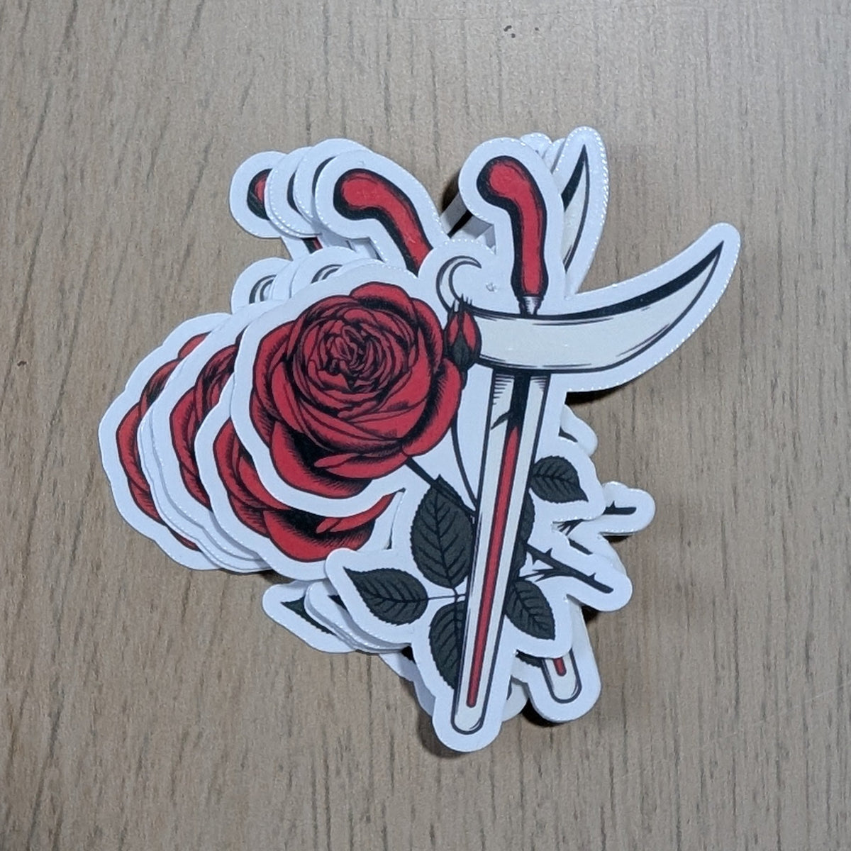 Keris Mawar Sticker
