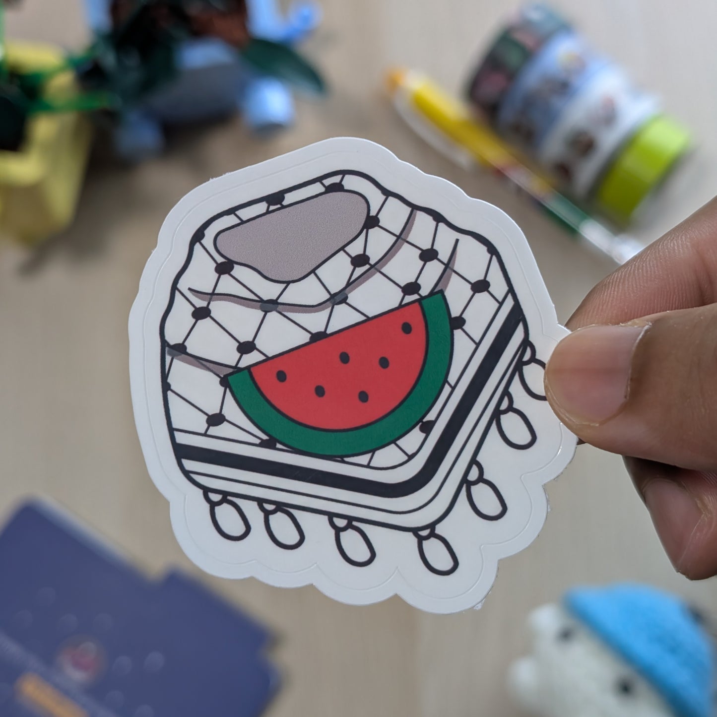 Keffiyeh Watermelon - Amany's Collection