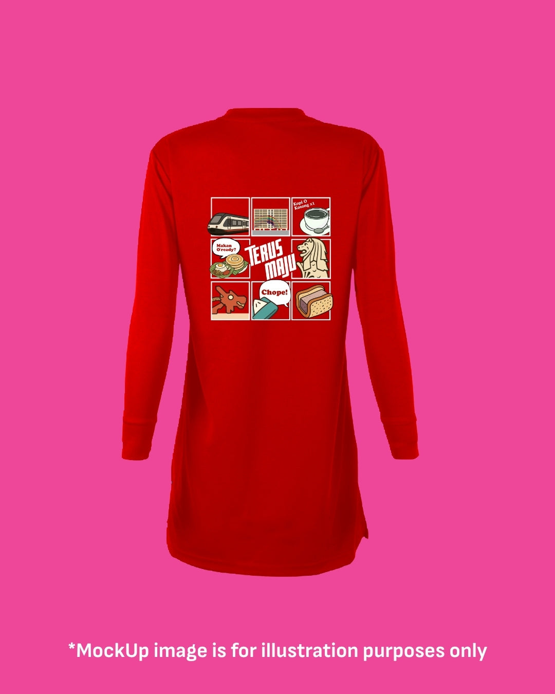 Singapura Kita - Drifit Tshirt (Muslimah) [Pre-Order]