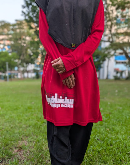 Singapura Kita - Drifit Tshirt (Muslimah) [Pre-Order]