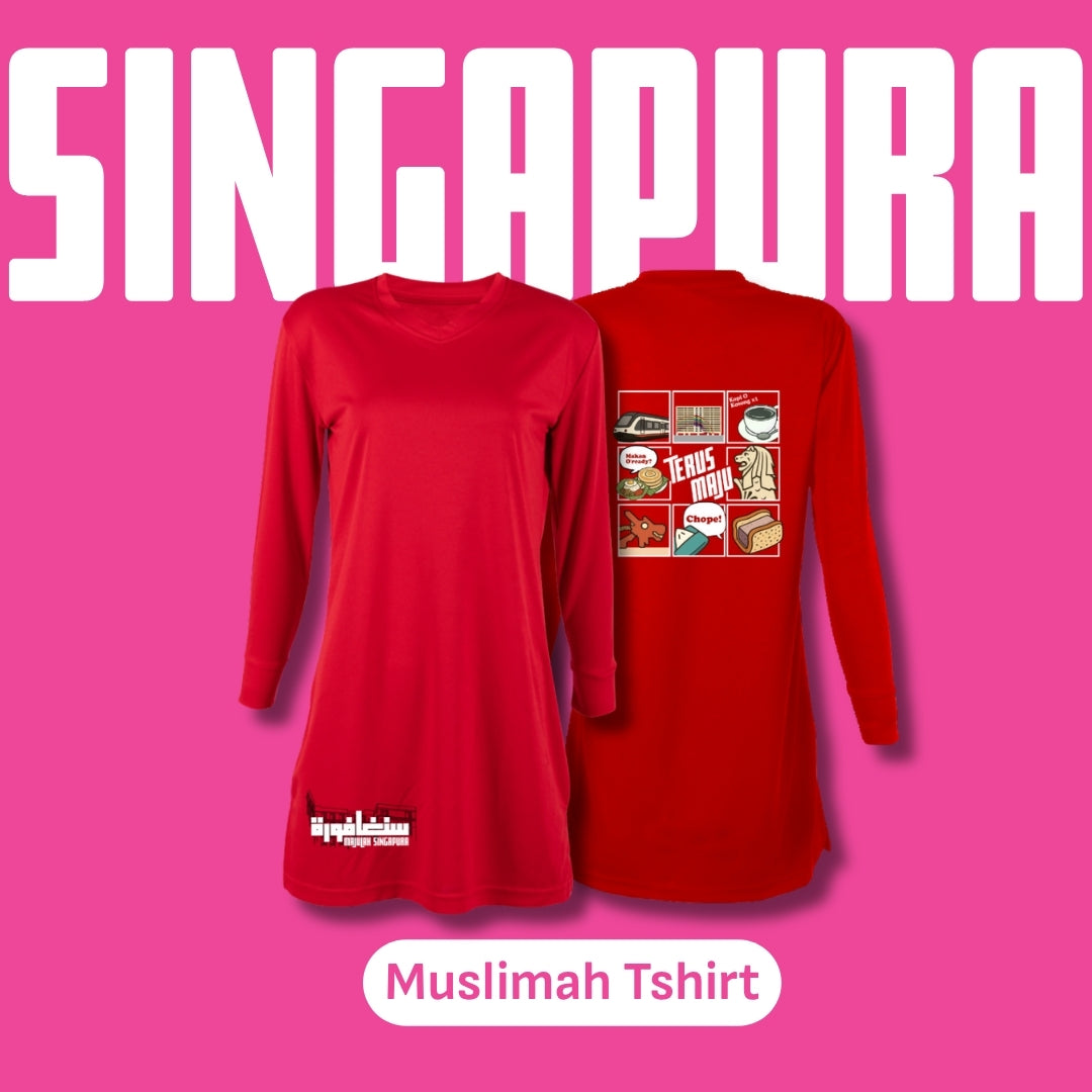 Singapura Kita - Drifit Tshirt (Muslimah) [Pre-Order]