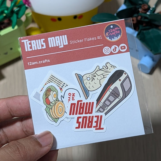 Terus Maju Sticker Flakes