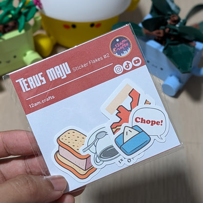 Terus Maju Sticker Flakes